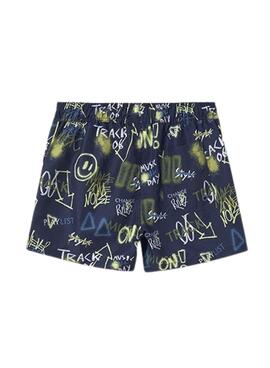 Swimsuit bermuda Mayoral mit Marine-Print für Jungen.