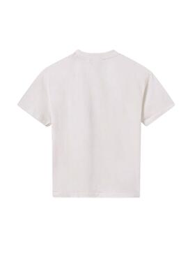 T-shirt Mayoral Print Palme weiß für Jungen