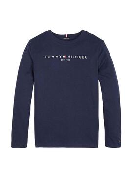 T-Shirt Tommy Hilfiger Essential Marine Blau Junge