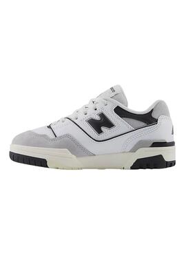 Sneaker New Balance PSBB550 weiß und schwarz für Kinder