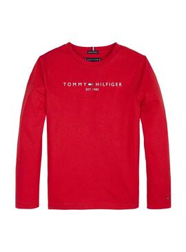T-Shirt Tommy Hilfiger Essential Rot Junge
