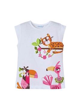 Set  Mayoral  mit 3 Teilen in Rosa mit Tiermotiven für Mädchen.
