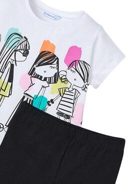 Set Mayoral Leggings und bedrucktes Mädchen-T-Shirt