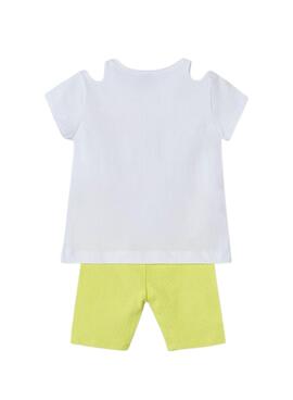 Set Mayoral Leggings und T-Shirt mit Öffnungen für Mädchen.