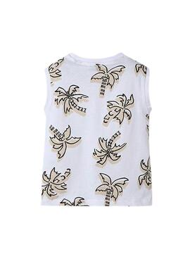 Set Mayoral de 3 piezas con estampado de palmeras para niño.