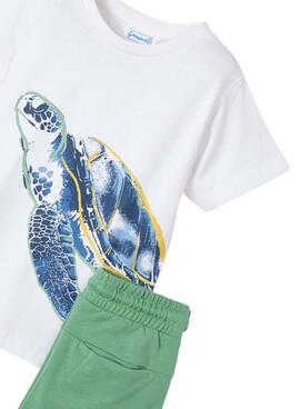 Set Mayoral Bermuda und Schildkröten-T-Shirt für Jungen