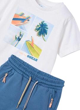 Set Mayoral Bermuda und T-Shirt Ocean für Jungen.