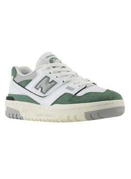 Turnschuhe New Balance 550 weiß grün für Kinder