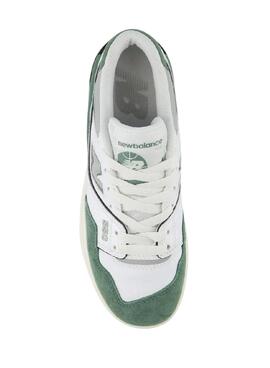 Turnschuhe New Balance 550 weiß grün für Kinder