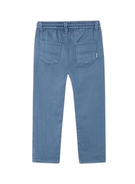 Hose Mayoral Kordelzug blau aus Twill für Jungen
