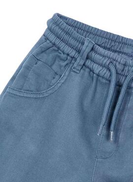 Hose Mayoral Kordelzug blau aus Twill für Jungen