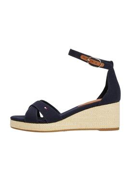 Sandalen Tommy Hilfiger Flag Criss Marine für Frauen