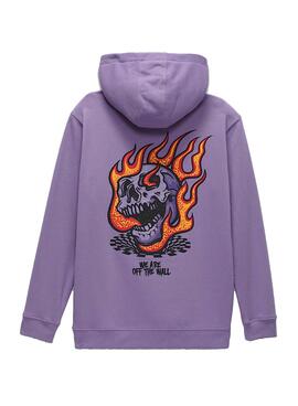 Kapuzenpullover Vans Vortex lila für Jungen.