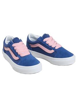 Turnschuhe Vans Old Skool blau und rosa