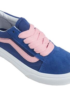 Turnschuhe Vans Old Skool blau und rosa