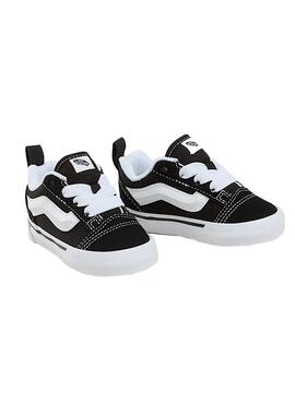 Turnschuhe Vans Knu Skool Baby schwarz und weiß