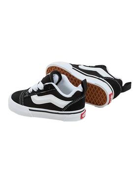 Turnschuhe Vans Knu Skool Baby schwarz und weiß