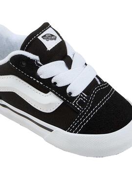 Turnschuhe Vans Knu Skool Baby schwarz und weiß