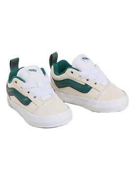 Turnschuhe Vans Knu Skool Baby Beige und Grün.