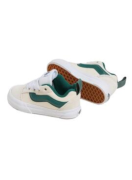 Turnschuhe Vans Knu Skool Baby Beige und Grün.
