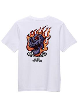 T-shirt Vans Vortex in Weiß für Kinder.