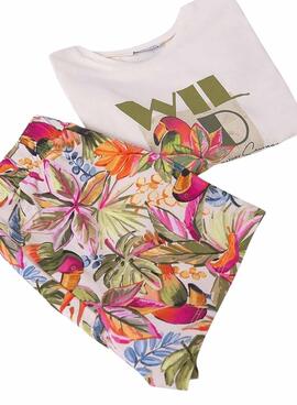 Set Mayoral Shorts und T-Shirt Mädchen mit Grafik