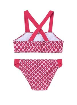 Bikini Mayoral mit rosa Muster für Mädchen.