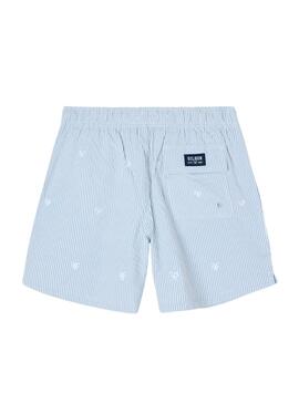 Badehose Silbon gestreift blau für Männer