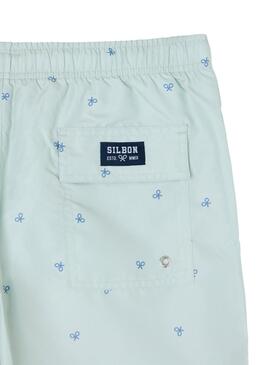 Badeshorts Silbon Miniraquetas türkis für Männer