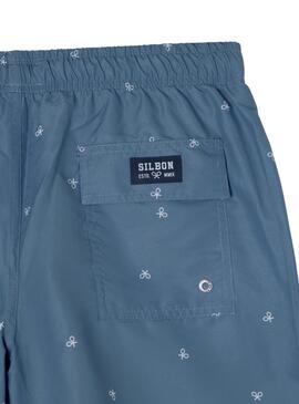 Badehose Silbon Miniraquetas blau für Männer