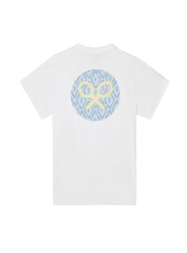T-Shirt Silbon Weißer Kreis für Männer