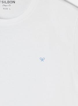 T-Shirt Silbon Weißer Kreis für Männer