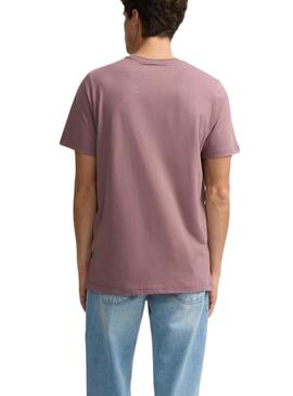 T-Shirt Silbon Minilogo in Rosa für Männer