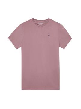 T-Shirt Silbon Minilogo in Rosa für Männer