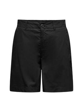Bermuda Only  Zora Mid Waist Schwarz für Frauen