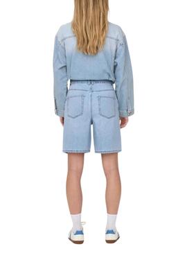 Bermuda Only Robyn denim azul claro para mujerBermuda Only Robyn hellblaue Denim für Frauen