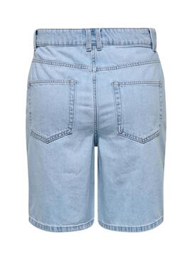 Bermuda Only Robyn denim azul claro para mujerBermuda Only Robyn hellblaue Denim für Frauen