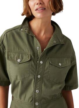 Jumpsuit  Levis kurzer grüner  für Frauen