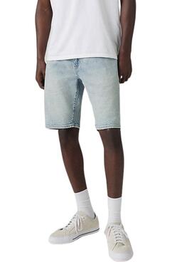 Bermuda Jeans Levis 405 Standard in heller Waschung für Männer.