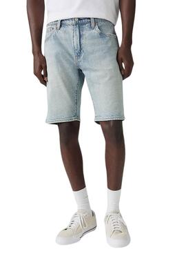 Bermuda Jeans Levis 405 Standard in heller Waschung für Männer.
