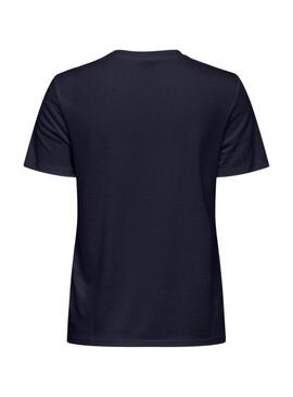T-Shirt Only Charlotte Marine für Frauen