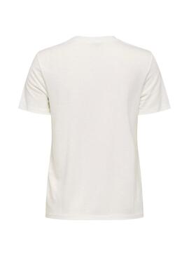 T-Shirt Only Charlotte weiß für Frauen