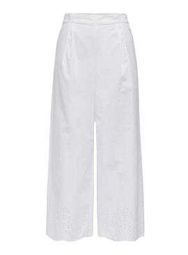 Hose Only Roxanne Culotte weiß für Damen