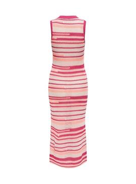 Kleid Only Merida aus rosa Strick für Frauen