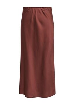 Rock Only Chigo in Granatrot Satin für Damen.