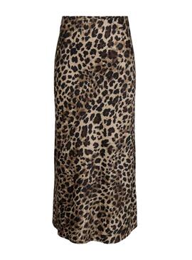  Rock Only Chigo aus bedrucktem Satin-Leopardenmuster für Frauen