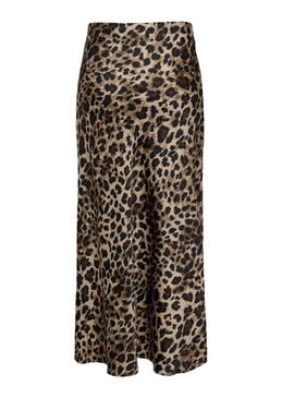  Rock Only Chigo aus bedrucktem Satin-Leopardenmuster für Frauen
