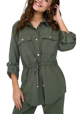 Jacke Only Aris Cargo Grün für Frauen
