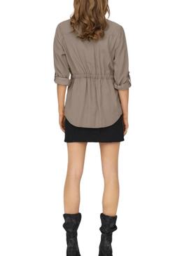 Jacke Only Aris Cargo Grau für Damen.
