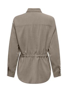 Jacke Only Aris Cargo Grau für Damen.